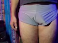 4K Grey Trunks Underwear Try-on Review