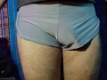 4K Grey Trunks Underwear Try-on Review