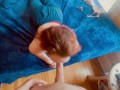 POV Ex came over for period sex to get rid of her cramps POV deep throat period creampie throatfuck