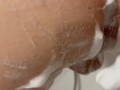 Shaving my hubby's ass and fisting it and his prostate with 5 fingers and my feet till he cums