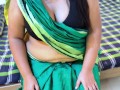 Arab MILF Sexy Stepmom Try To Tamil Traditional Saree & Blouse Wearing For Make me Horny
