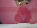 Squirting and soaking my leggins. Part II.