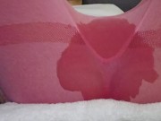 Squirting and soaking my leggins. Part II.
