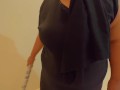 Arab Muslim Hotel Maid Cleaning My Room & i see her Big Butt & Huge Hanging Boobs!