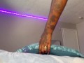 Petite Ebony Humping Nut Out Of Pillow
