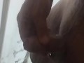 Hot masturbation under the shower