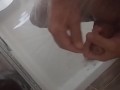 Hot masturbation under the shower