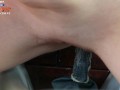 Horny Bitch Fucked the Gearshift Lever while Sucking my Dick! Fucking in Ass!