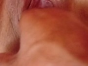 My lover enjoyed me, fingered and whipped my pussy and ass into foam