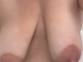Playing With My Heavy Swinging MILF Tits- SavTheSocksyNurse on OF