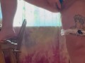 Horny housemaid fucks her pussy till she squirts while homeowners are away!