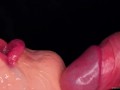 CLOSE UP: Rub your DICK on my TONGUE and CUM in MOUTH! Sensual Licking and Teasing the FRENULUM ASMR