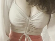 ♥ Touching myself under my skirt until I cum ♥ (full cum on my Fansly)