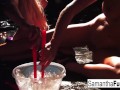 Samantha & Victoria Play With Hot Wax