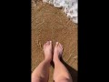 My feet on the sea