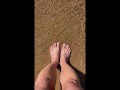 My feet on the sea
