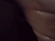 naked woman in the shower listening to reggae tropical black