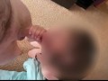 pulled on a young, cheeky slim girl and finished in her mouth