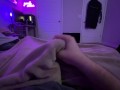 Cozy night in *softly moaning in your ear* huge cumshot!