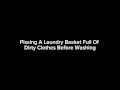 Pissing A Laundry Basket Full Of Dirty Clothes Before Washing