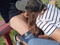 public masturbation a stranger comes up and sucks my dick