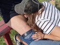 public masturbation a stranger comes up and sucks my dick