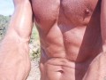 Risky Beach Adventure - Hot Guy Walking, Jerking Off and Cumming