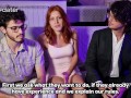 First Porn Casting and Interview degenerates into a Dirty Threesome - 2 Guys 1 Girls FMM