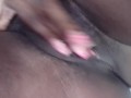AMATEUR EBONY WITH FRENCH TIP NAILS MASTERBATEEPUSSY PUSSY