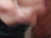 Stroking My Big Fat Cock To Move It On Over