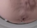 Piss Slut pisses on in her toilet with Go-Pro set up