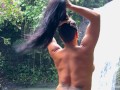Pervert masturbates while I get naked in the river - Silvana Lee & Brian Evansx