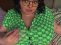 Horny BIG TITTY College Slut Wants You To Cum On Her Glasses!