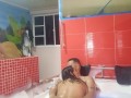 My lover gives my cock a good fuck in the jacuzzi