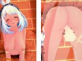 【原神】壁穴にハマったムアラニが壁尻中出しセックスされる3Dエロアニメーション。(むあらにpart3。Genshin Mualani hole in the wall sex.玛拉妮隔墙性爱)