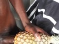 Mb michel12 is back again with his nasty stuff 💋i FUCKED my  pineapple & cum in it, I rock 🖤