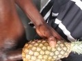 Mb michel12 is back again with his nasty stuff 💋i FUCKED my  pineapple & cum in it, I rock 🖤