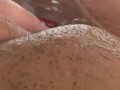 Big large clit rubbing in bathtub