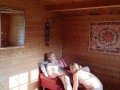 Milf fucked in standing missionary. Cozy garden cottage made for fucking!