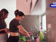 I'm my friend's husband's lover, so I comfort her with lesbian sex.