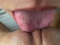 My lesbian best friend makes me cum many times by sucking my giant clit