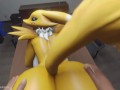 Renamon -  Hard ass fuck with cremapie