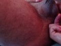 Prostate fingering and massage, a lot of sperm came with a big orgasm