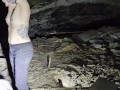 Exploring her cave while deep underground - Getting naughty in an abandoned mine