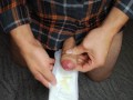 playing and masturbation with womans period menstruation pad