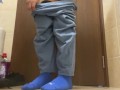 Boy Masturbate Wearing Thigh Socks