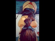 I sucked him until I filled my mouth with his cum