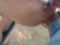 Pissing and Sucking  Outdoors