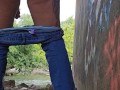 Peeing by the creek