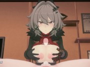 We enjoy the big tits and hot pussy of Caesar from Zenless Zone Zero